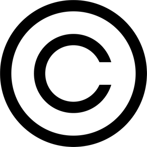 Copyright Symbol Blackon Transparent PNG image