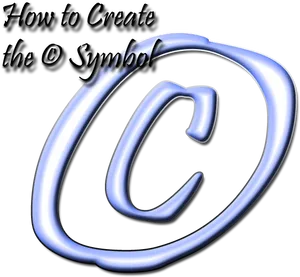 Copyright Symbol Creation Guide PNG image