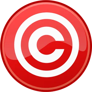 Copyright Symbol Target Design PNG image