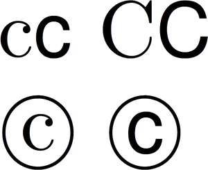 Copyright Symbols Variations PNG image