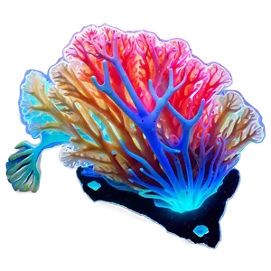 Coral Reef Bioluminescence PNG Dfg