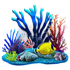 Coral Reef Ecosystem PNG Dun58
