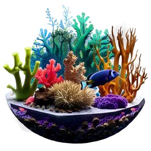 Coral Reef Ecosystem PNG Pey
