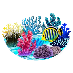 Coral Reef Patterns PNG 06212024 PNG