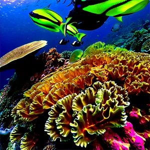 Coral Reef Under Threat PNG Pgv