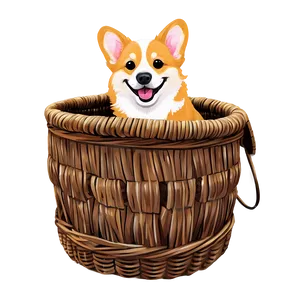 Corgi In Basket Png 50 PNG image