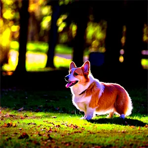 Corgi In Park PNG 43 PNG