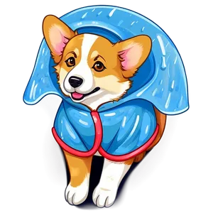 Corgi In Raincoat Png 05212024 PNG image