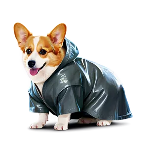 Corgi In Raincoat PNG Prf66 PNG