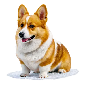 Corgi In Snow PNG 05212024 PNG