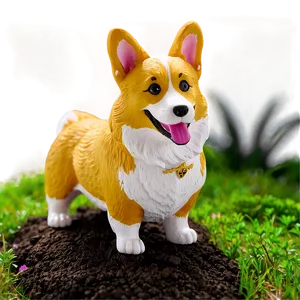 Corgi In The Garden PNG Nih PNG