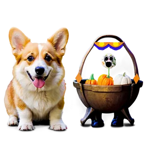 Corgi Trick Or Treat Png 13 PNG image