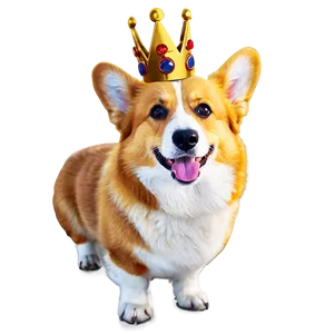 Corgi With Crown Png 05212024 PNG image