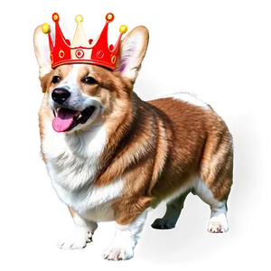 Corgi With Crown PNG Ile PNG