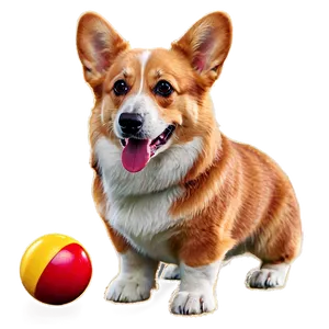 Corgi With Toy PNG 35 PNG
