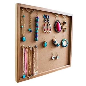 Cork Board Jewelry Organizer Png Xhc58 PNG image