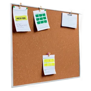 Cork Board Message Center PNG Poj PNG