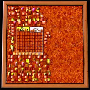Cork Board Wedding Planner PNG 06202024