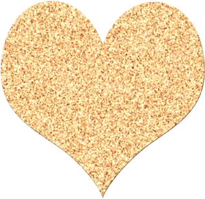 Cork Texture Heart Transparent Background.png PNG image