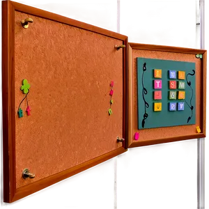 Corkboard For Classroom Decor PNG Cwm31