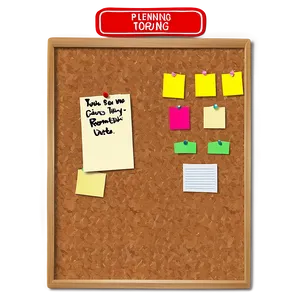 Corkboard Planning Board PNG Cot98