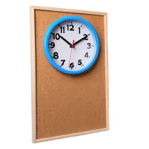 Corkboard With Clock PNG Gof71