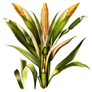 Corn Stalk In Field PNG Vnx27 PNG