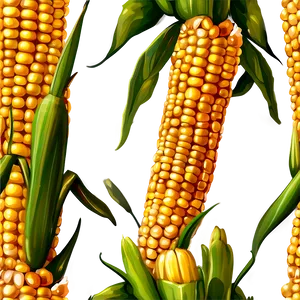 Corn Stalk With Corn PNG Uyl57
