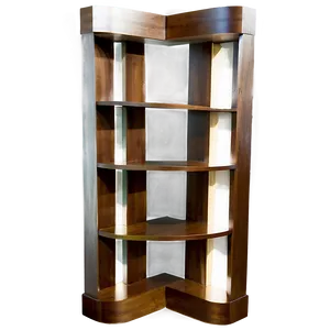 Corner Bookshelf PNG 05242024