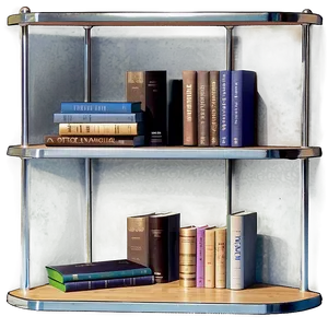 Corner Bookshelf PNG 29