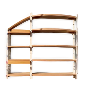 Corner Bookshelf PNG Aav10