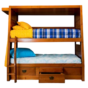 Corner Bunk Bed PNG 96