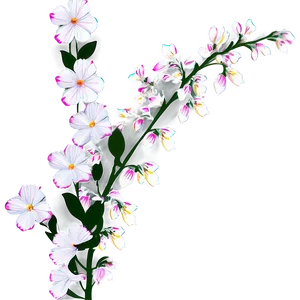Corner Flower Accent PNG Hsr27 PNG