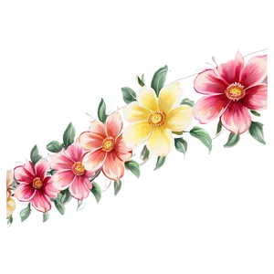 Corner Flower Festoon PNG 10 PNG