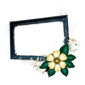 Corner Flower Frame Png 06272024 PNG image