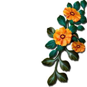 Corner Flower Frame Png Kjx PNG image