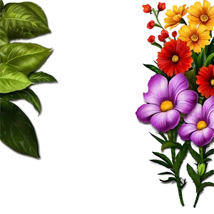 Corner Flower Garden PNG 10 PNG