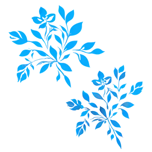 Corner Flower Stencil PNG Sky PNG