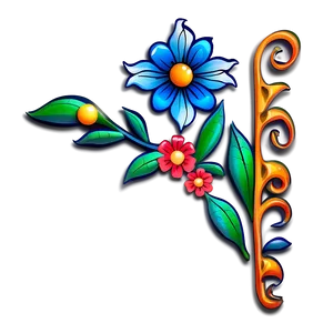Corner Flower Tattoo Design PNG Jgv PNG