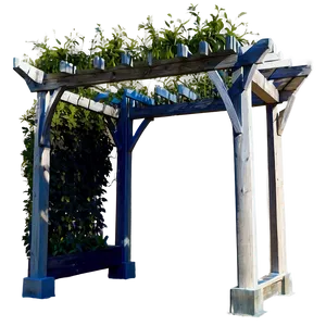 Corner Garden Pergola PNG 06132024