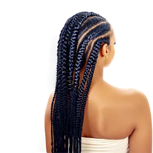 Cornrow Hair Texture PNG Van
