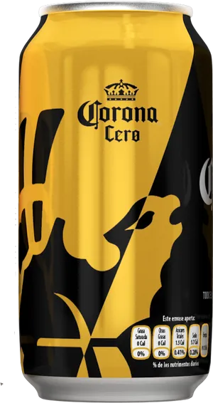 Corona Cero Non Alcoholic Beer Can PNG image