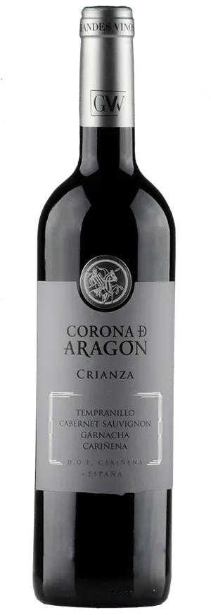 Corona_de_ Aragon_ Crianza_ Wine_ Bottle PNG image