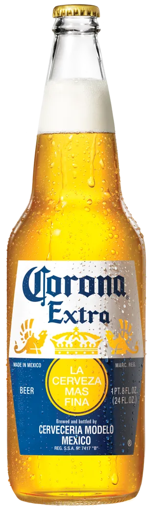 Corona Extra Beer Bottle PNG image