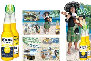 Corona St Patricks Day Promotion PNG image