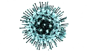 Coronavirus Particle Illustration PNG image