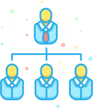 Corporate_ Hierarchy_ Icon PNG image