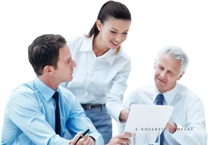 Corporate Team Discussion PNG image