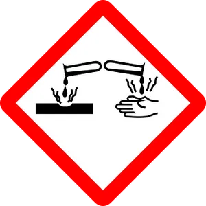 Corrosive Substance Safety Sign