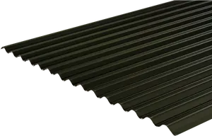 Corrugated Metal Roofing Texture PNG image